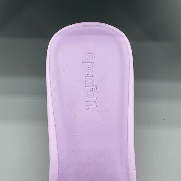 NEW Open Edit Women’s Cava Adjustable Slide Sandals Purple Size 8M - Picture 6 of 10